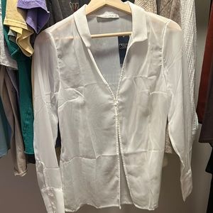 A&F sheer blouse